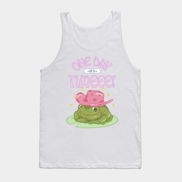 One Day At A Time Frog Toad Fairytale Fairy Tale Tank Top by Tip Top Tee's